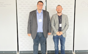 Renè Hommelsheim and Christian Schumacher at Lindau Nobel Laureate Meeting